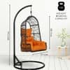 Premium Diesel Single Seater Spyder Swing Chair Orange