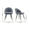 Momence Metal Accent Chair in Grey Colour