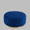 Rainn Ottoman in Navy Blue Colour