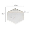 Marble mop line Hexageon Platter