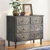 Elisa Solid Wood Chest of 4 Drawers in Antique Grey Finish