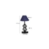 Tatum Blue Jute Table lamp with Iron Base