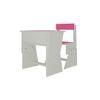 Utopia Extendable Toddler Study Desk and Chair Set in Barbie Pink Colour