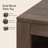 Epsilon Solid Wood Coffee Table In Danish Walnut Finish