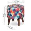 Nova Solid Wood  Ottomon in  Multicolor Colour