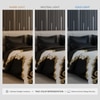 Stoa Paris Satin Comforter, 300TC Comforters for King Size Bed or King Black - Ivory White Gold