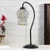 Multicolor Mosaic Glass Curvy Table lamp with Iron Base (EN17)