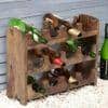 Kassel Sheesham Wood Wine Rack for 12 Bottles in Teak Finish