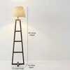 Salita Beige Jute Floor Lamp with Beige Jute Base