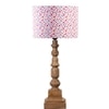 Devansh Multicolor Cotton Table Lamp With  Wood Natural Base (7X7X21.25 Inches)-16