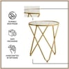 Contemporary Iron Side Table in  Finish - Set of 2