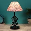 Palmer Multicolor cotton Table lamp with Iron Base