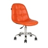 Beautiful Leatherette Dining Chair in Orange Colour