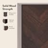 Nina 12 Pairs Solid Wood Shoe Cabinet In Mango Walnut Finish