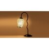 Multicolor Mosaic Glass Zig Zag Curvy Table lamp with Iron Base (EN03)