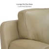 Europa 3 Seater Leatherette Sole in Light Green Colour