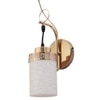 Eliante Modern Wall Lights Mild Steel & Glass Material Gold & White Finish