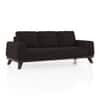 Granada Premium 3 Seater Fabric Sofa in Deep Brown Velvet Colour