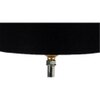 Callie Black cotton & solid wood table lamp