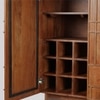 Rushden Solid Wood Bar Cabinet in Brown Colour