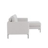 Modernelegance Wood Right Aligned 3-Seater With Upholstery Non Storage Sofa In Grey Colour