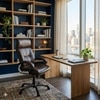 Adiko High Back Executive Chair In Brown