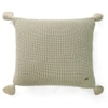 Moss Knit Pale Whisper Cotton Cushion Cover 16X16  Inches
