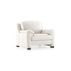 Farina 1 Seater Half Leather Sofa in White Colour