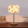 Devansh Multicolor Cotton Table Lamp With  Natural  Wood Base  & Steel Pipe (7X17 Inches)-14