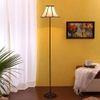 Shane Black Cotton Shade Floor Lamp