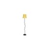 Bear Yellow Fabric Floor Lamp with Black Iron Base