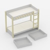Play Date Single Size Bunk Bed in Construction Theme