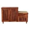 Mercury Solid Wood Shoe Rack in Honey