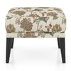 Morgen Ottoman In Rustic Palmette Floral Colour