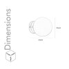 Hollis Shine Brass & Frosted White Wall Light