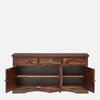 Sheesham Wood Sideboard In Rustic Teak Finish