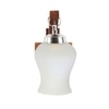 Devansh Solid Wood Electric Wall Light in Brown Colour with White Shade Count of 1 Light