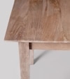 Old Ham Solid Wood 6 Seater Dining Table in Natural Finish