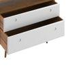 Roswell Solid Wood Chest of 2 Drawers in Amber Walnut Finish