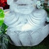Grey Fiber Glass Lotus Ganesha Indoor Water Fountain