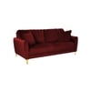 Angle Fabric Sofa (Maroon)