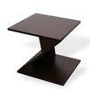 Berlin Sheesham Wood Contemporary Rectangle End Table Side Table In Extra Dark Mahagony Finish