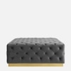 Rainn Ottoman in Midnight Grey Colour