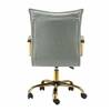 Doe Buck Marlon Modern Sage Faux Leather Office Chair