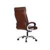 Ettorez Amaze Premium Leatherette High Back Chair In Tan Colour