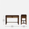 Karen Sheesham Wood 2 Drawer Console Table in Provincial Teak
