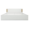 Nikki Engineered Wood King Size Bed In White Finish