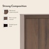 Webster 48 Pair Shoe Rack in Classic Walnut Finish