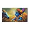 The Castle Decor Bal Gopal Wall Painting Wooden Framed 27x48 Inch (Style 2)