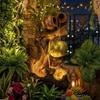 Brown Gold Natural Driftwood And Earthen Pot Water Fountain